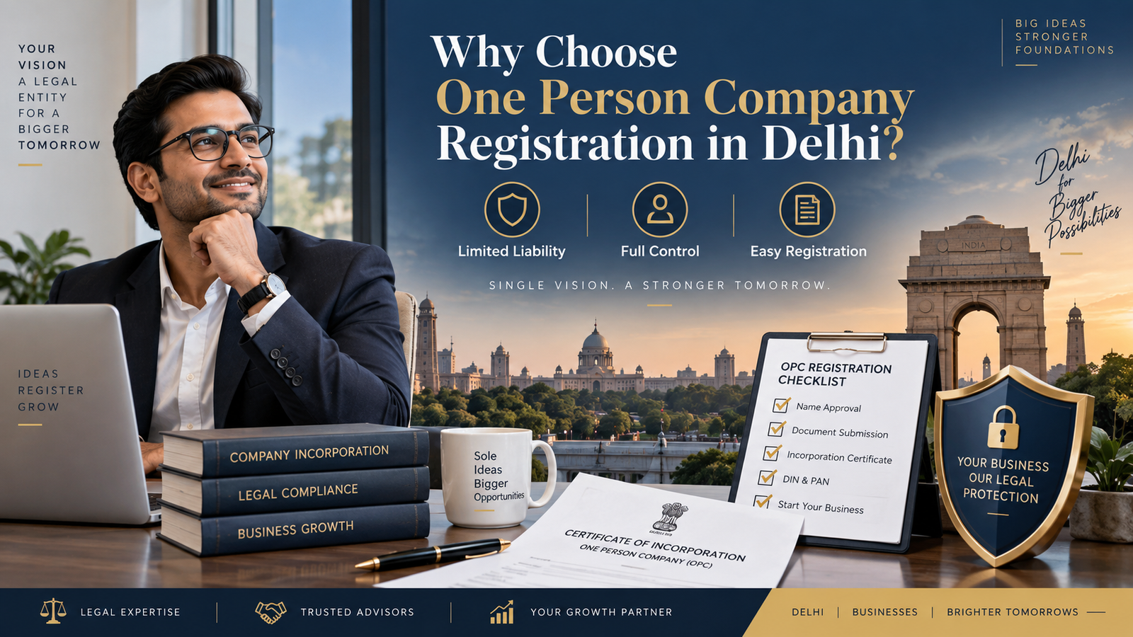 Why Choose One Person Company Registration in Delhi?